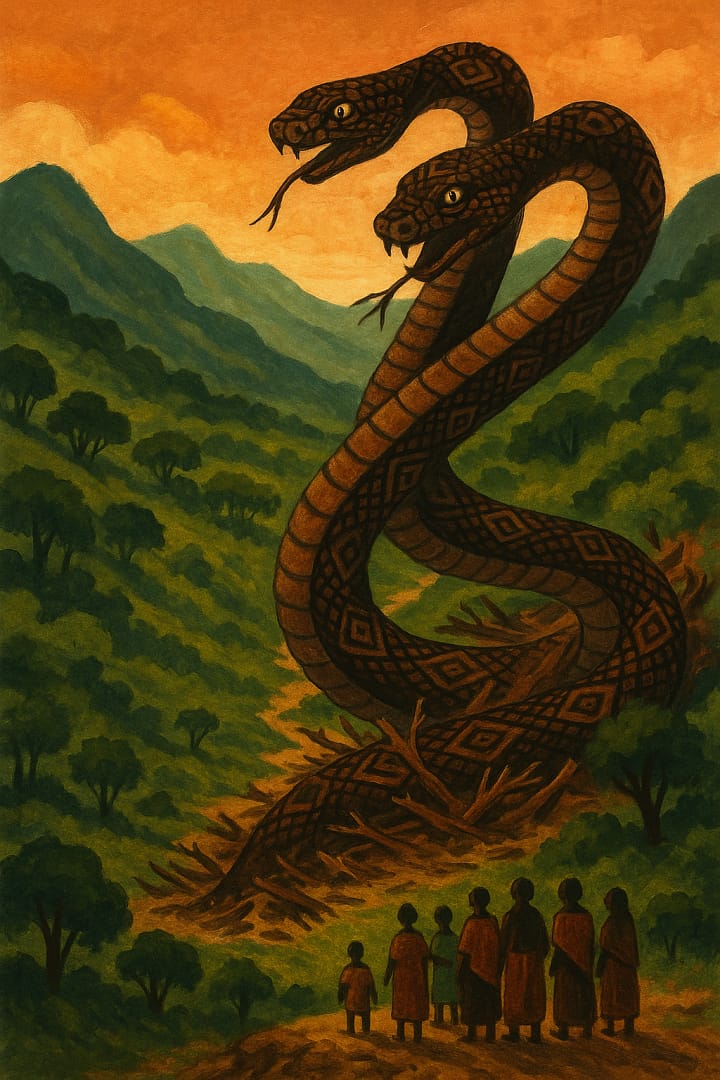 a snake with two head